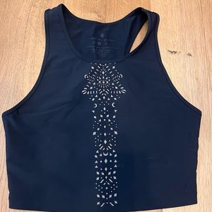 Spiritual Gangster crop top, Size Small, black